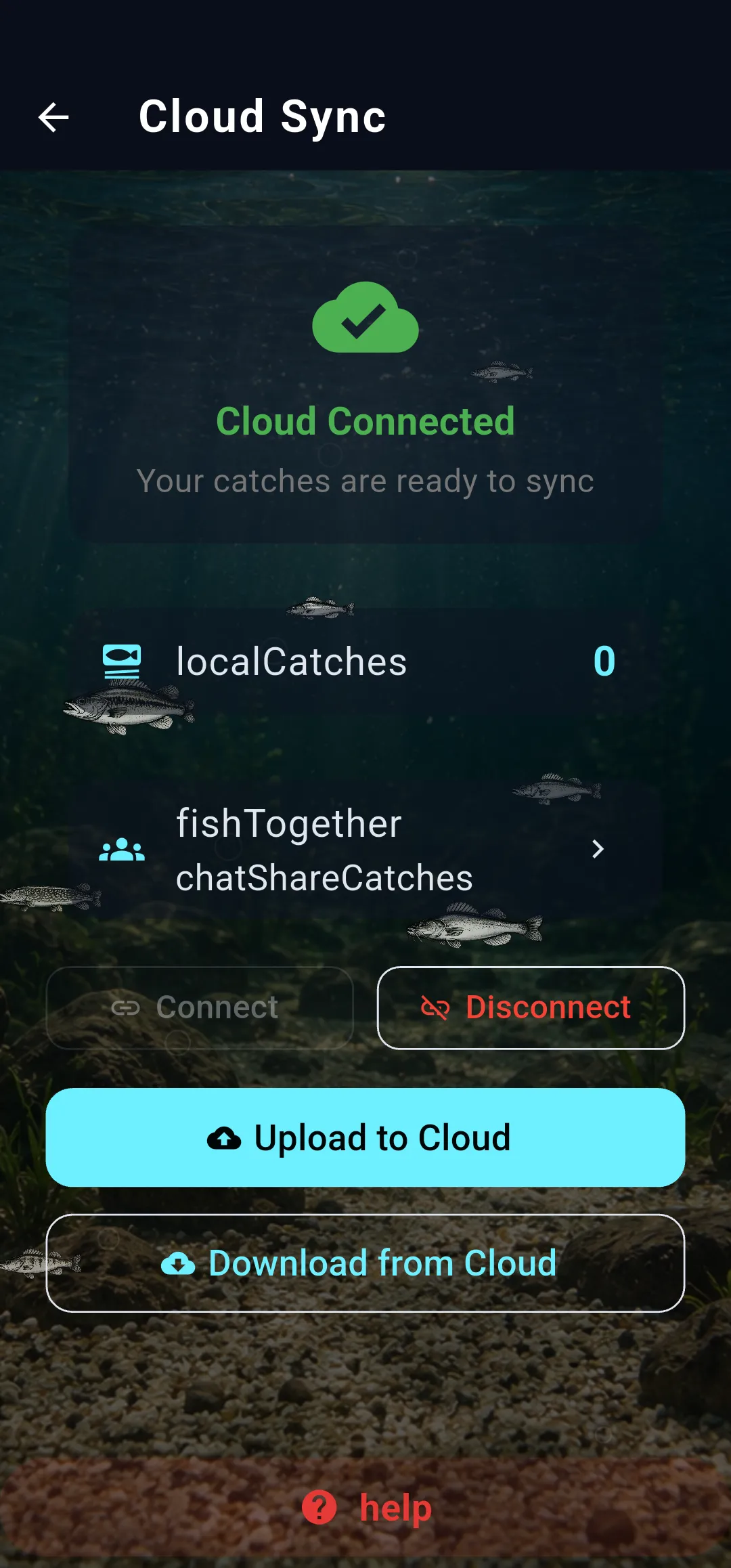CatchTales cloud sync